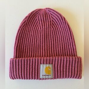 Carhartt Ribbed Knit Hat in Pink